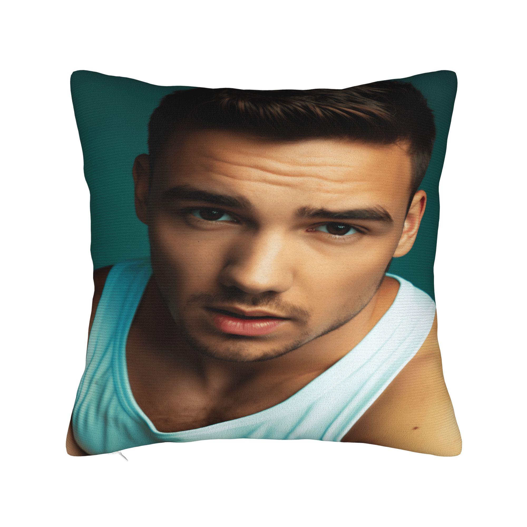 

Pillow Cover L-Liam Payne Singer Morden Pillow Case For Sofa Home Decor Pillowcases 12x12Inch