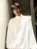 Men's Autumn/Winter Heavyweight Velvet Hoodie with Half-High Collar, Solid Color, American Style, Versatile and Casual.