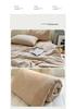 Minimalist Solid Color Cotton Quilt Set: Soft, Skin-Friendly, Machine-Washable Summer Quilt for Dorms (4-Piece, Single/Double).