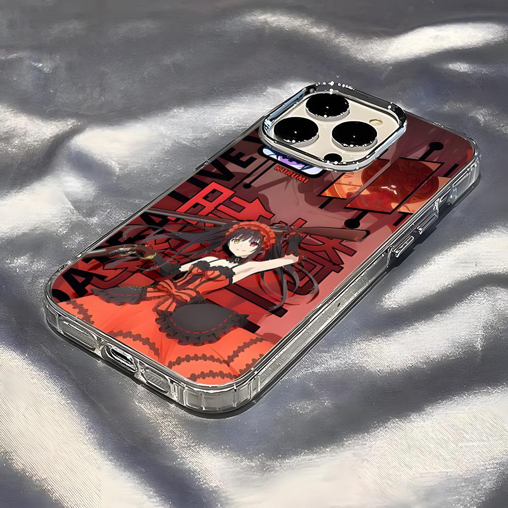Anime Date A Live Tokisaki Kurumi Cute Phone Case For IPhone 17 Pro Max 16 15 14 Pro Max IPhone 13 Pro Max 11 Plus Transparent C