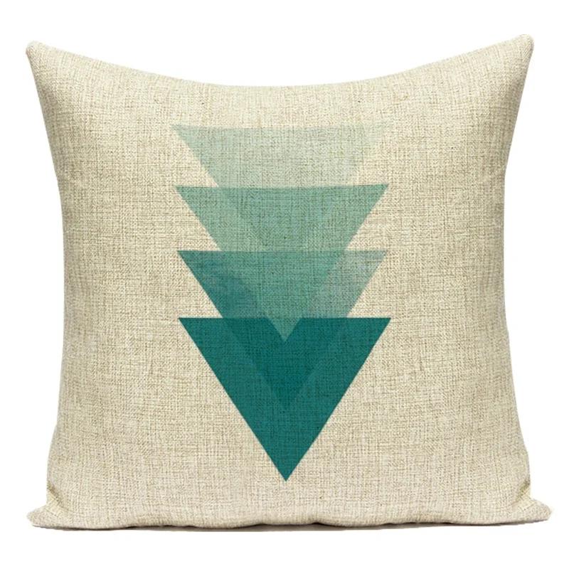 Modern Geometry High Quality Cushion Cover Throw Pillow Polyester Car Sofa Bed Home Decor Triangle Arrow Printed Pillow Case