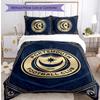 Portsmouth FC Printed 3PCS Bedding Set Breathable Duvet Cover with Pillowcases Decorative Bed Linen for Bedroom Home