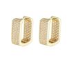 2026 New Design Micro-Set Zirconium Golden Color Geometric Earrings Fashionable For Women's Accessory Ear Cuffs Luxury Jewelry