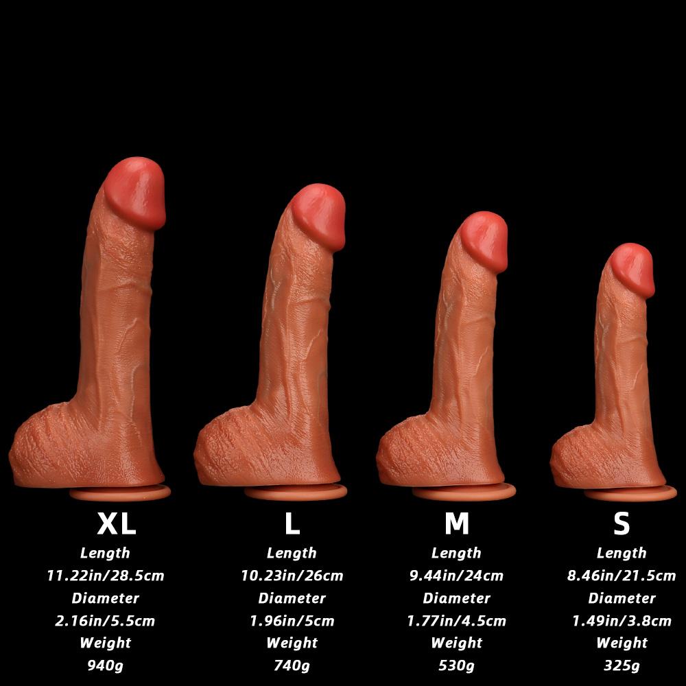4 Size Liquid Silicone Dildo Simulated Penis Butt Plug Fisting Sex Toy Strap On Cock Big Dick Realistic Cock Masturbator
