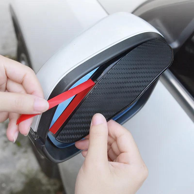 2PCS Car Rain Eyebrow Accessories For Peugeot 206 207 208 301 307 308 406 407 408 508 2008 3008 5008 108 RCZ 607 4008 Rifter 107