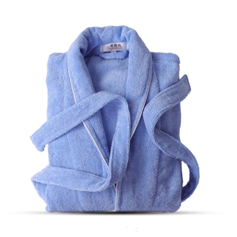 Cotton Bathrobe: Men's & Women's Yukata for Autumn/Winter, Adult Hotel-Style.