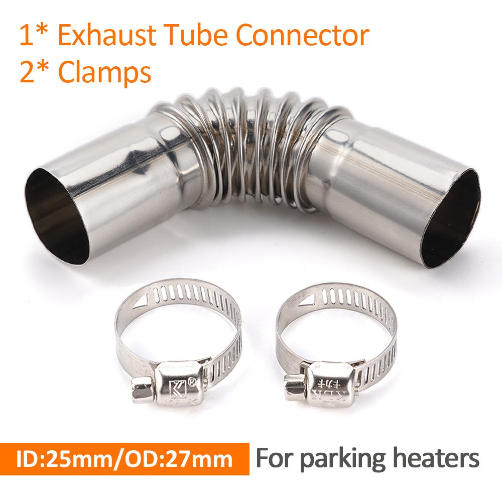 

200/300cm 25mm Exhaust Pipe Heater Parts For Air Diesel Parking Heater Stainless Steel Tube Gas Vent Car Accessoreis