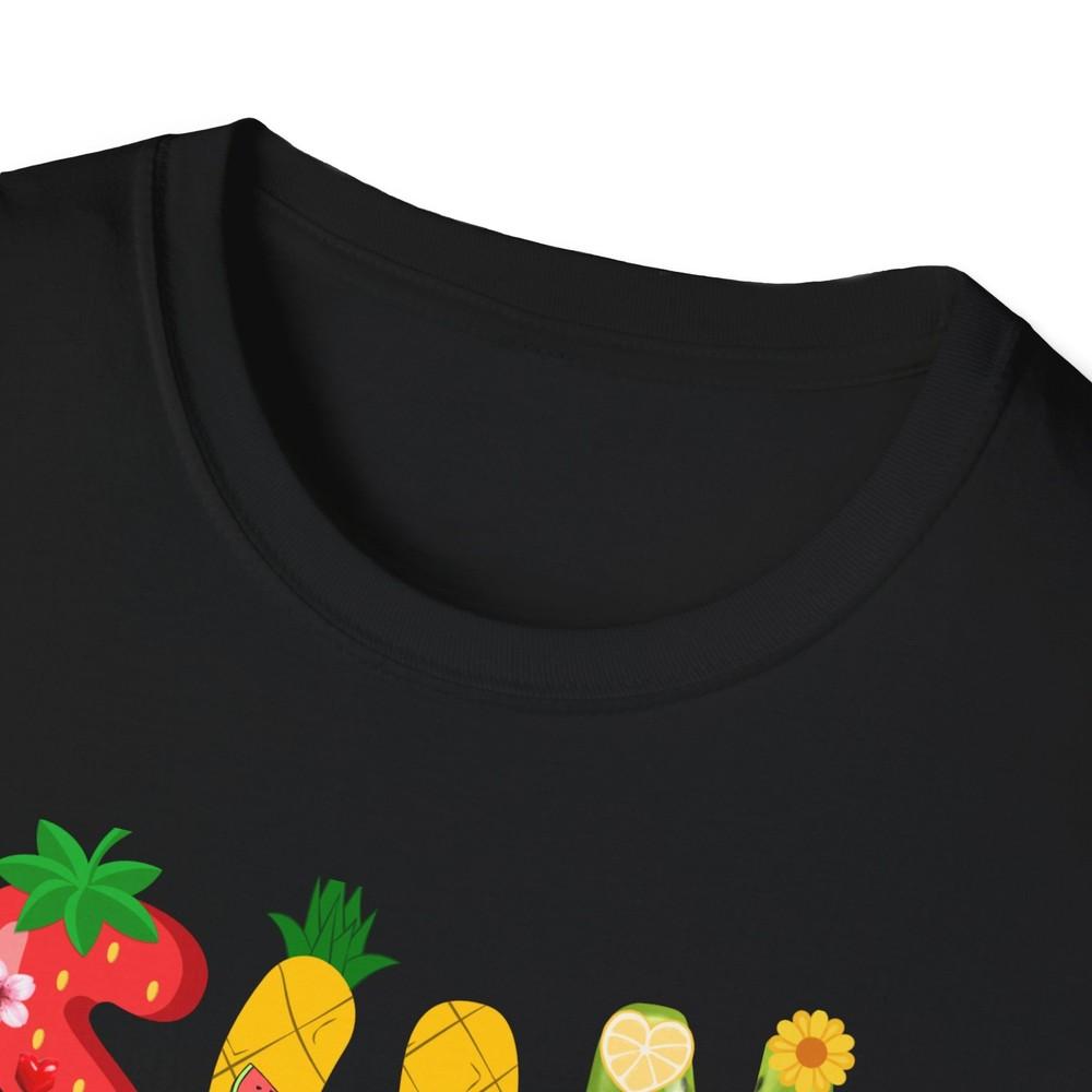 Sunkissed Tropical Fruit Letters Tshirt Summer Vacation Tee