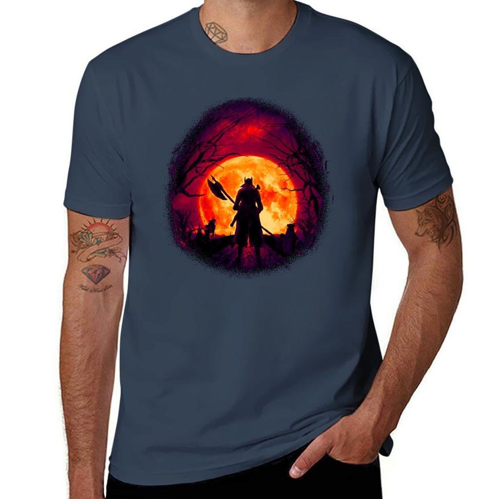 A Blood Moons Night (Bloodborne) Tshirt Plus Size Short Sleeve Tshirt