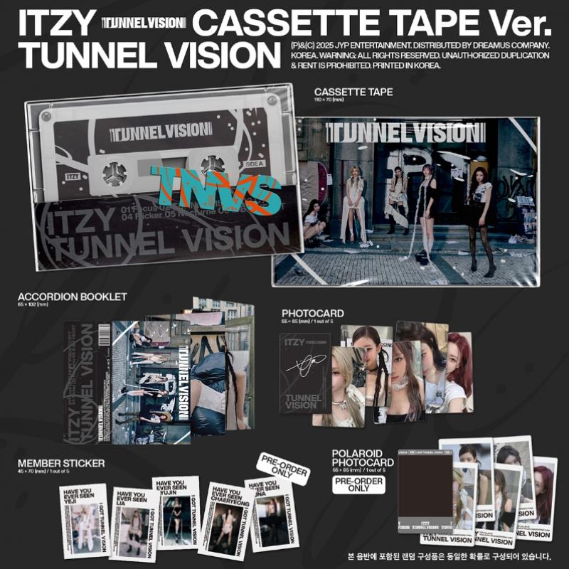 Itzy Tunnel Vision  Cassette Tape Ver. 