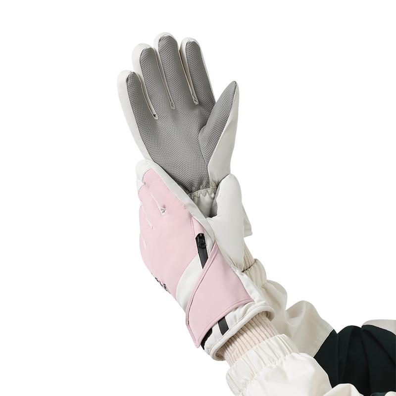 New Stylish Women Custom Logo Windproof Waterproof Winter Warm Thermal Touchscreen Snowboarding Ski Gloves