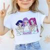 Summer Round Neck 3D K - POP Girl Group Printed Top Fashionable Casual Short Sleeved Children's Girl T-shirts