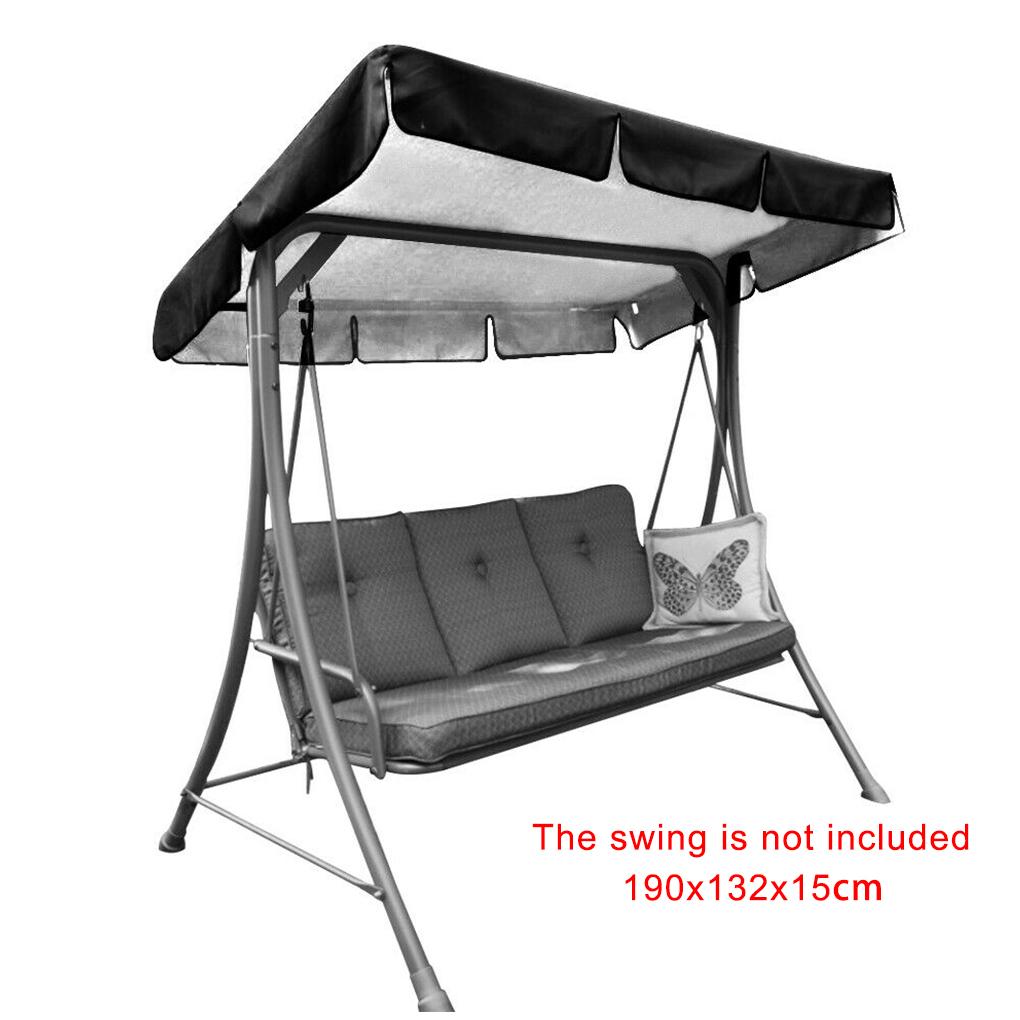 164CM 3 Seater Garden Swing Cushion 4Colors Waterproof Dustproof Chair Replacement Canopy Spare Fabric Cover Dust Covers