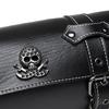 Skull Pattern PU Storage Pouch Motorbike Tool Bag Motorcycle Front Bag Front Fork Handlebar Bag Saddlebag