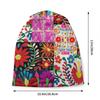 Custom Mexican Flower Patchwork Print Skullies Beanies Caps Fashion Winter Warm Unisex Women Knit Hat Unisex Adult Bonnet Hats