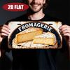 Fromagerie Französischer Käse D Flach Kennzeichenstil Metallblechschild Rustikaler Molkereiladen Themenbezogenes Dekoration Aluminiumschild
