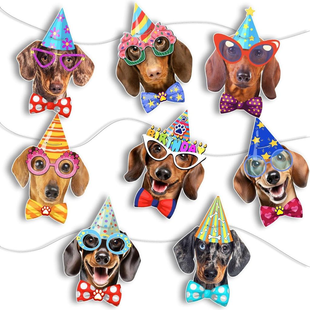 Cat Birthday Garland, Cat-Themed "Happy Birthday" Banner - Colorful and Fun Party Decoration for Kitten Lovers - Funny Kittens Garland