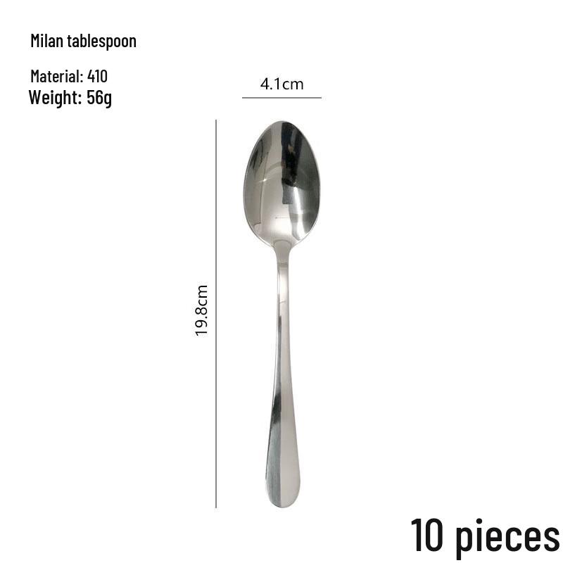 Maidekai 316L Stainless Steel Dinner Spoons - 10 Pack