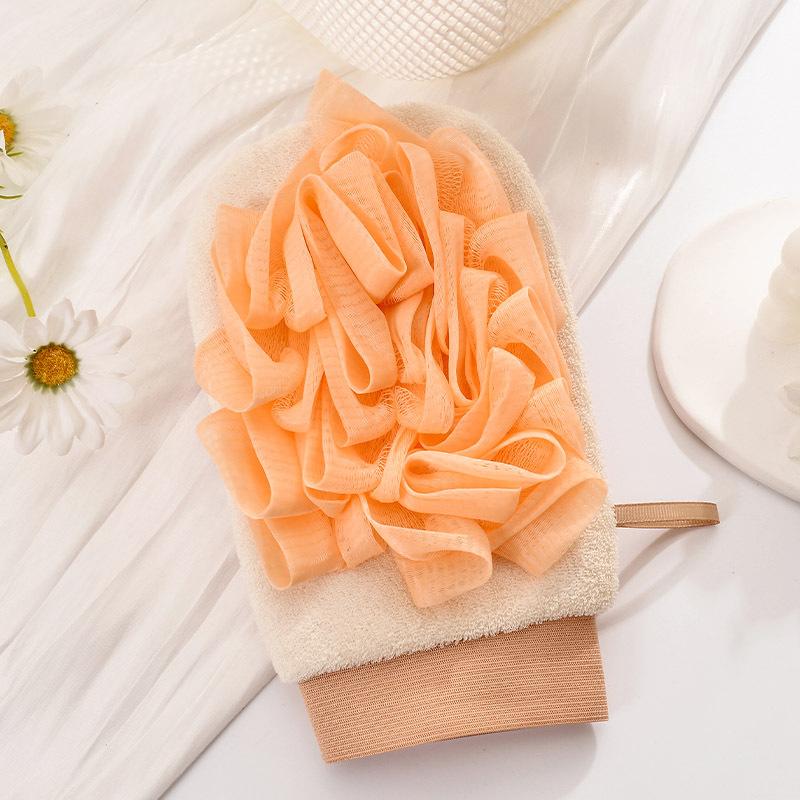 2 In 1 Super Soft Exfoliating Bath Mitt-Painless To The Skin Sponge Children Adult Bathing Scrub Gloves Durable Shower Towel