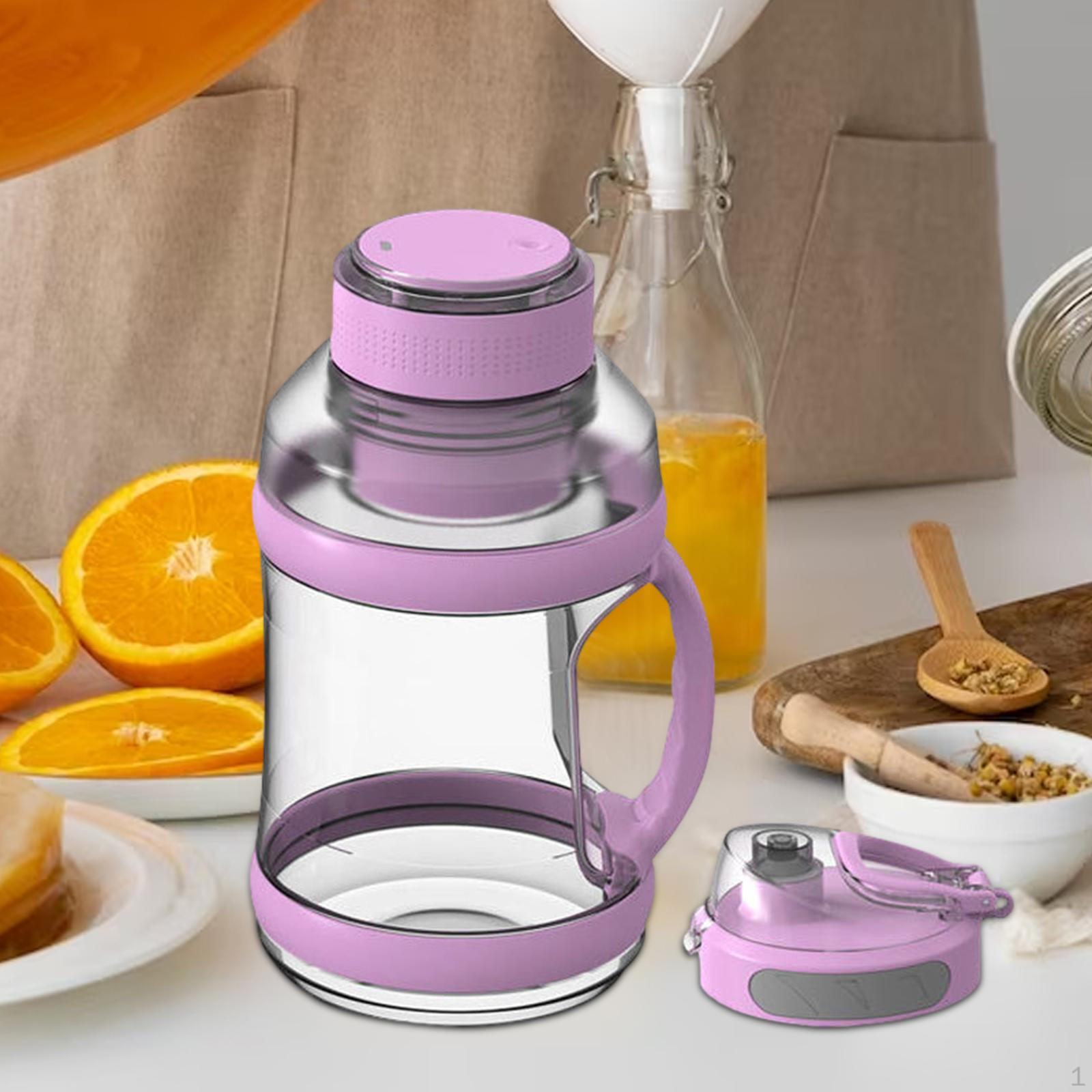 

Портативный блендер для свежего сока, коктейли и смузи на открытом воздухе, нескользящий, с ручкой USB фиолетовый