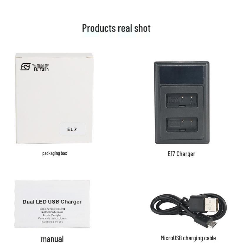 Canon EOS RP 750D 760D 800D 77D M3 M5 M6 Compatible LPE17 Charger