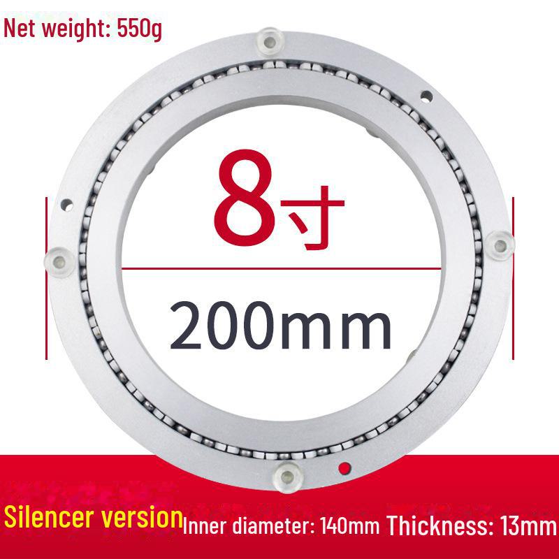 Aluminum Alloy Rotating Glass Turntable Dining Table Stand