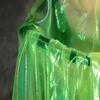 Buntes glitzerndes Netzgewebe Illusionäre Farbfotografie Hintergrund Transparentes Gaze-Kleid Performance-Kleidung Stoff