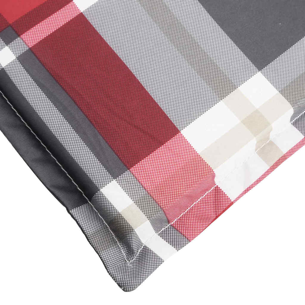 Lounge Chair Cushion Red Checkered Pattern (75+105)*50*4 cm