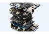 Raspberry Pi 5 Stackable Four-Channel PCIe FFC Expansion Board for Multiple HAT Modules