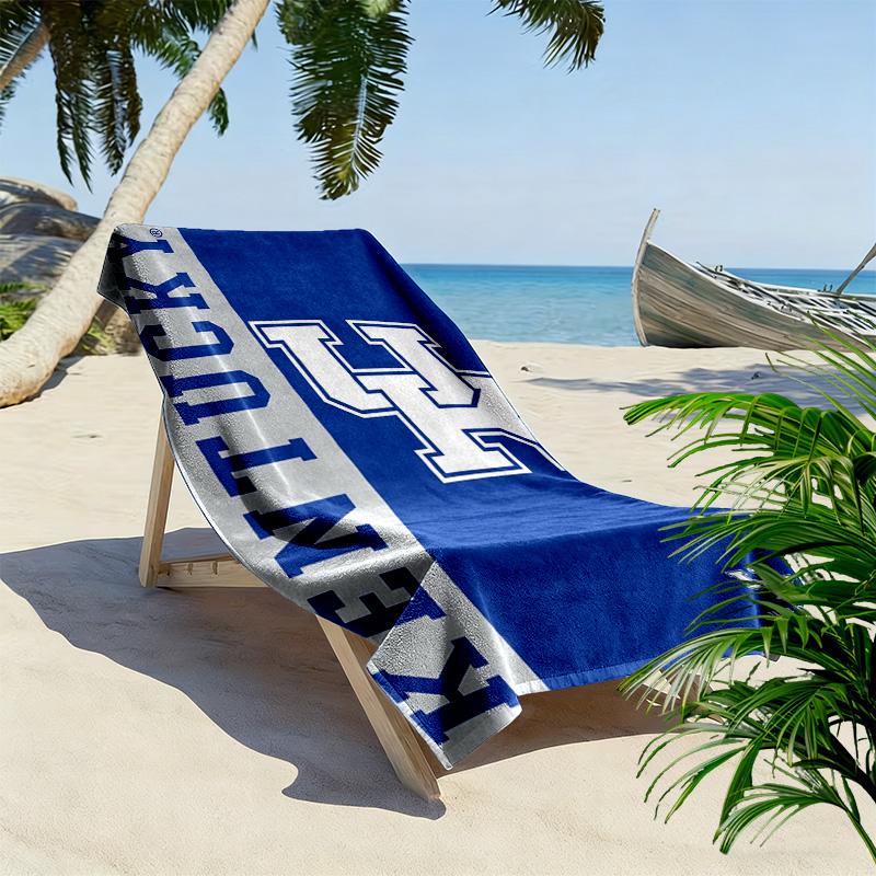 Kentucky Wildcats Druck Strandtuch, Großes Weiches Schnelltrocknendes Handtuch für Strand Camping Schwimmen