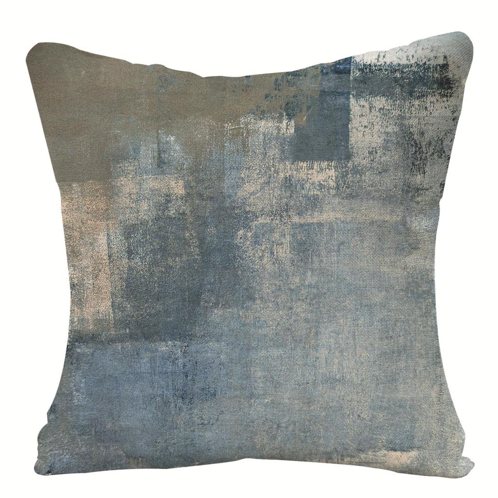 Home Oil Painting Geometric Abstract Pillow Case Sofa Pillow Cushion Cover