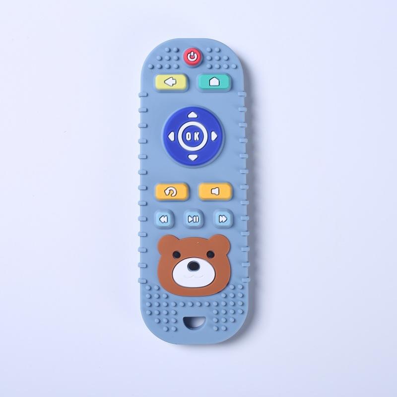 Silicone Remote-Controlled Toy Baby Teether with Cartoon Design to Help Relieve Your Baby's Stress