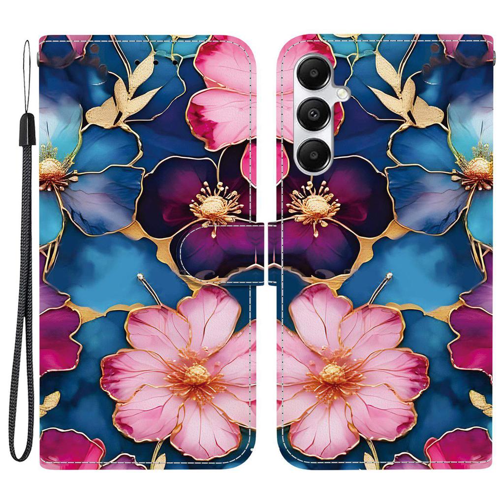 For Samsung Galaxy A17 5G Wallet Case Pattern Printing Leather Stand Phone Cover with Strap