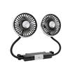 Dual Car Rear Auto Cooling Fan 360 Degree Low Fans Rotatable Car Cooling Noise Cooler Fan Electrical Appliances C T2y1