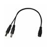 DC5.5x2.1mm Female to Male Power Splitter Cable for LED Lights and Surveillances Cameras