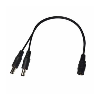 Power Splitter Cable DC5.5x2.1mm 1 To 2 Way Y Adapter for LED Light, CCTV Camera, Routers
