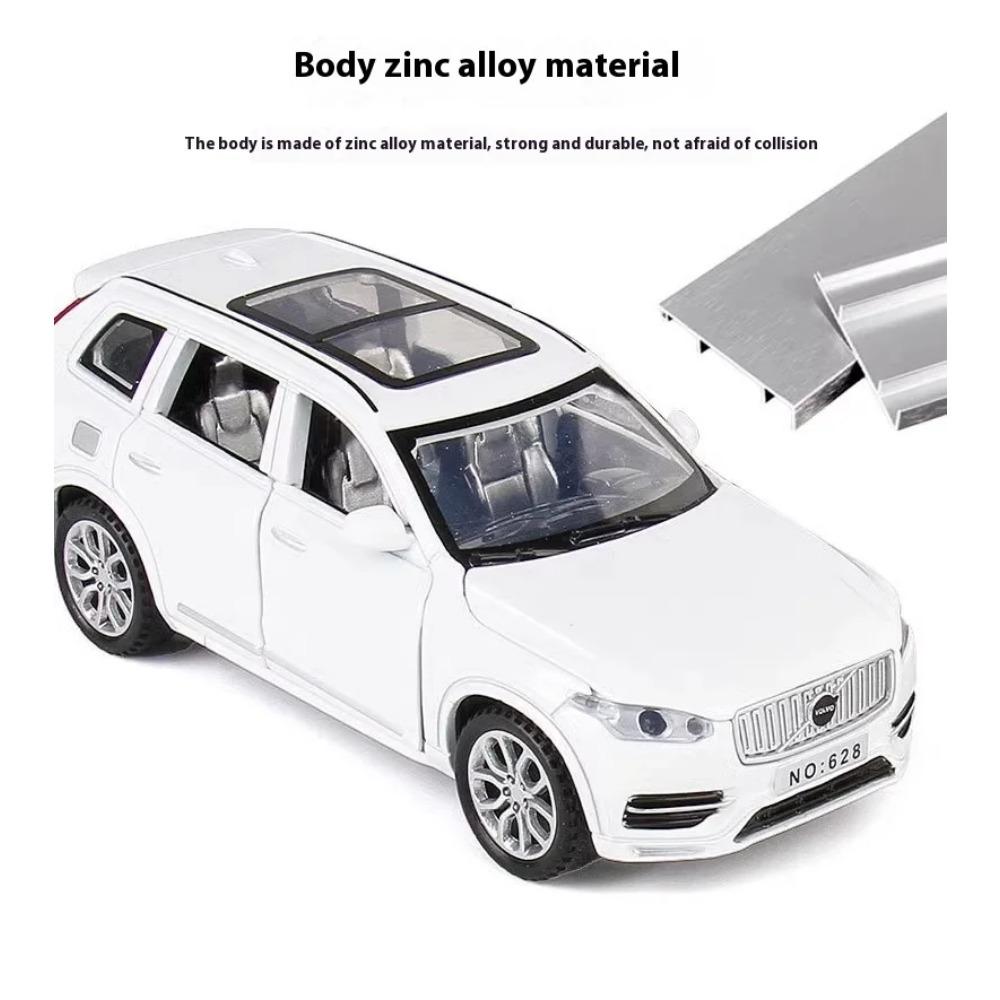 1/32 Scale Volvo XC90 SUV Alloy Diecast Model Auto Accessory Sound & Light Series Children's Toy Kids Gift Birthday Present Collection