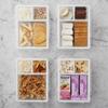 Airtight Bento Box Clear Food Storage Containers Set of 3 Microwave Dishwasher Freezer Safe Durable BPA Free Stackable Meal Prep