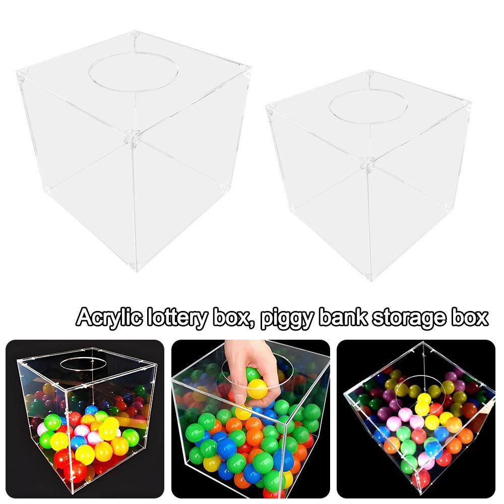 Transparent Acrylic Lucky Draw Box Clear Acrylic Voting Box Gift Card Box Acrylic Display Box