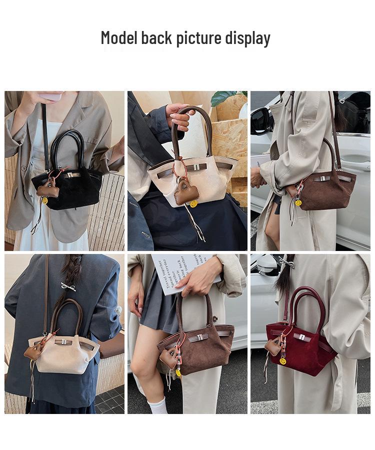 Niche Versatile Crossbody Work Bag - Retro Pleated Women's Handbag, New Fashion 2025