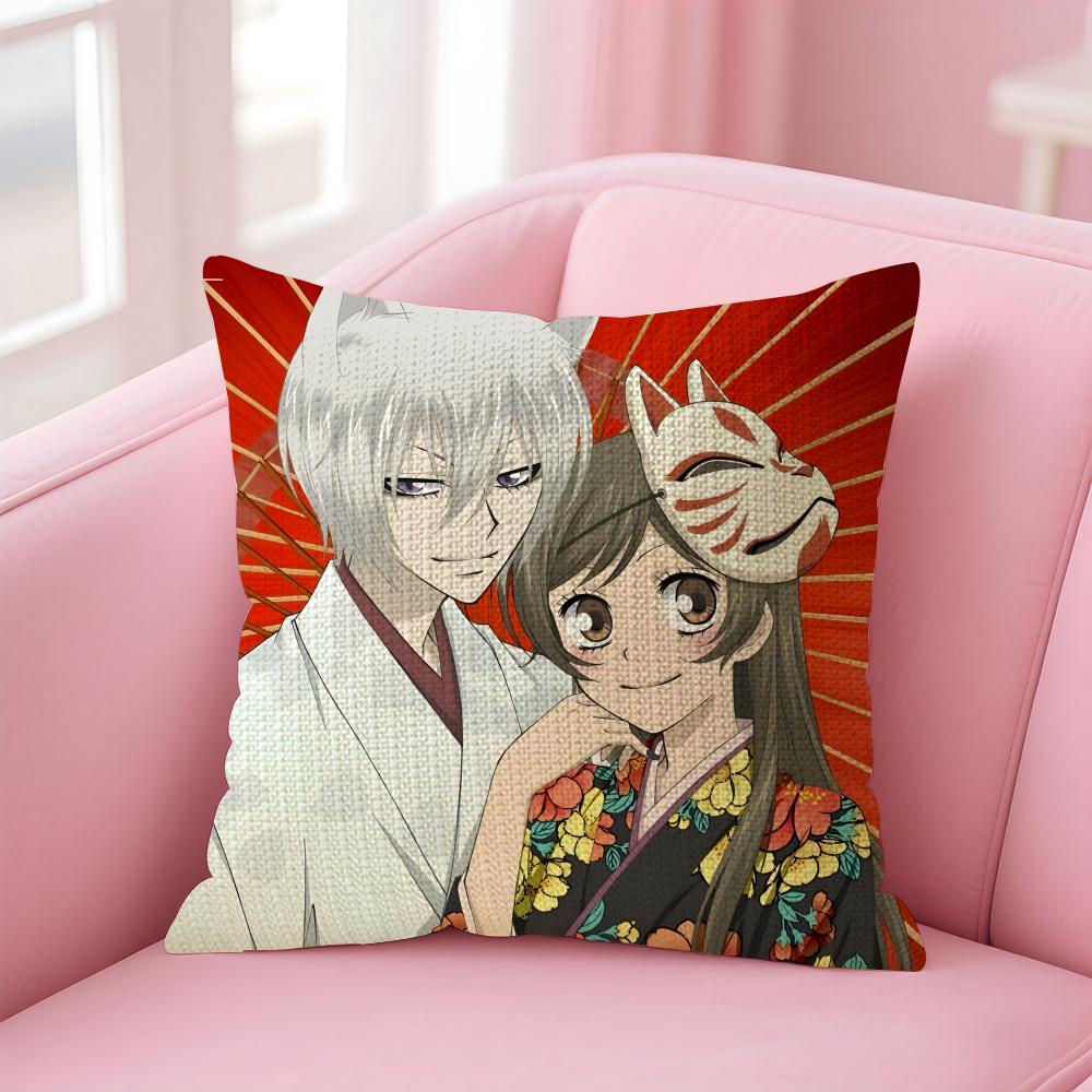 

KKamisama HajimemashitaA Cushion Cover Natural Linen Pillow Case DoubleSided Print Decorative Sofa Pillowcase Home Decor Gift 30x30cm