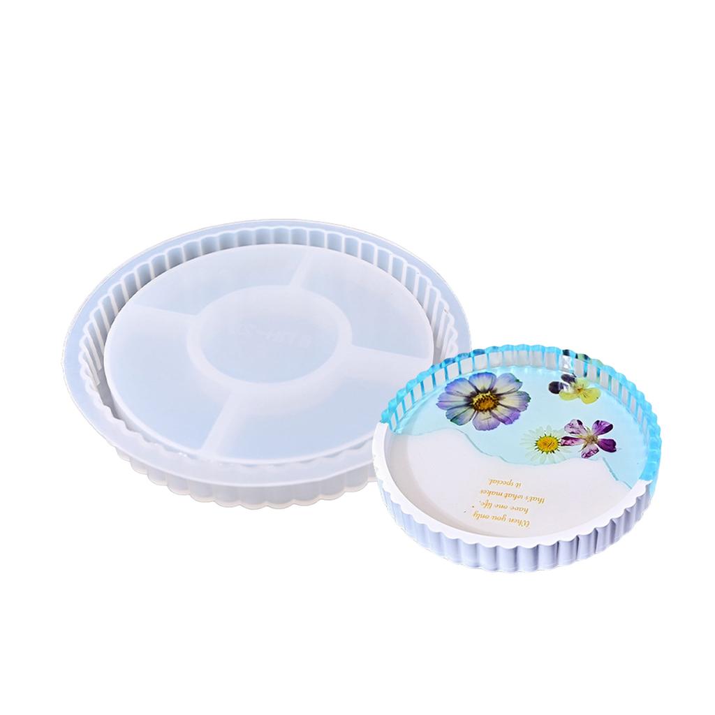 Large Flower Sturdy Silicone Resin Mould for Epoxy Castes Jewelry Dishes Tray Making Creative Craft Supplies Projects