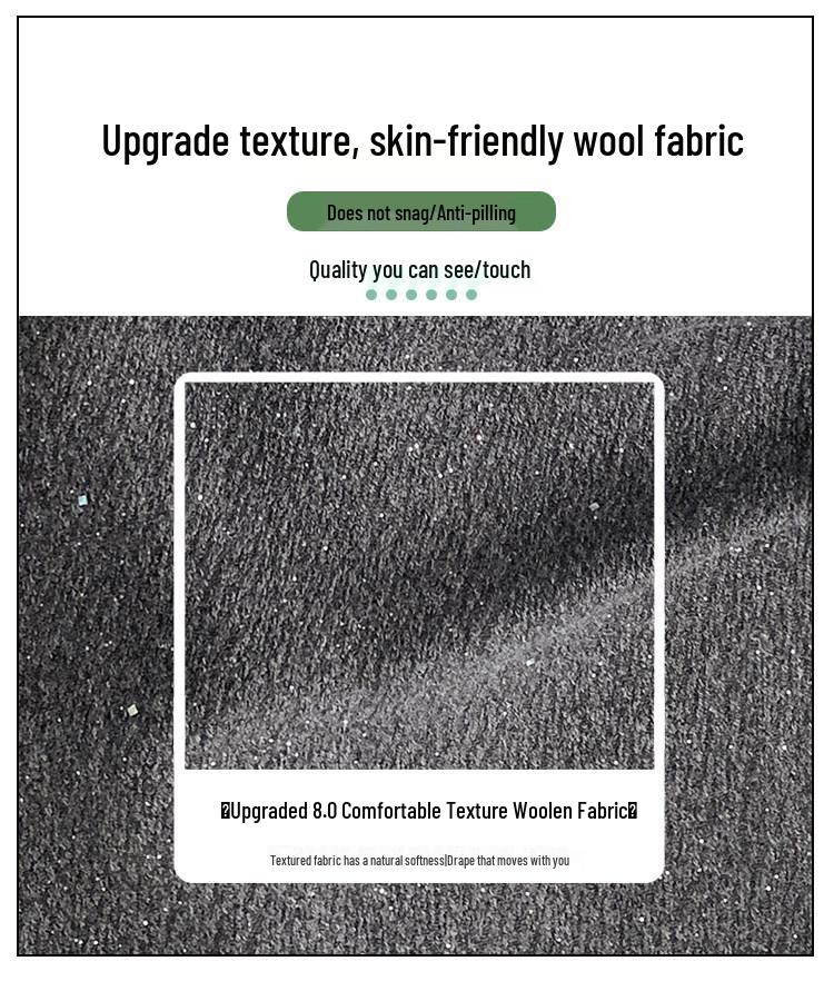 Sequin Tweed High-Waisted Irregular A-Line Slimming Skirt - Autumn/Winter 2025 Collection