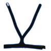 Wheelchair Belt Anti Slip Elastic Breathable Wheelchair Fixing Belt Harness Strap(Black )