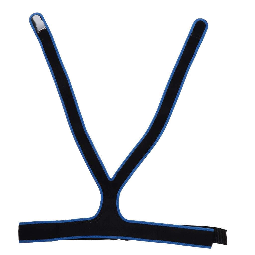 Wheelchair Belt Anti Slip Elastic Breathable Wheelchair Fixing Belt Harness Strap(Black )
