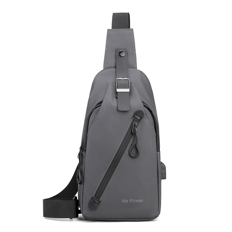High Quality Waterproof Men Chest Bag Nylon Large Capacity Outdoor Travel Shoulder Bag Casual Crossbody Messenger Bag