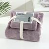 Coral Velvet Absorbent Bath Towels for Adults Face Bath Towel Set Soft Comfortable Bathroom Bath