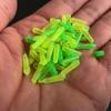 100pcs Soft Rubber Fishing Drift Seat Hollow Fishing Float Rest Fishing Floating Seat  Lure Fishing