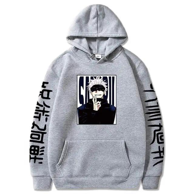 Jujutsu Kaisen Hoodies Anime Harajuku Satoru Gojo Graphic Men/Women Sweatshirts Pullovers Casual Long Sleeves Streetwear Tops