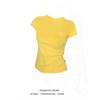 American front shoulder slim trendy top women's design sense niche new summer solid color fashion short-sleeved t-shirt